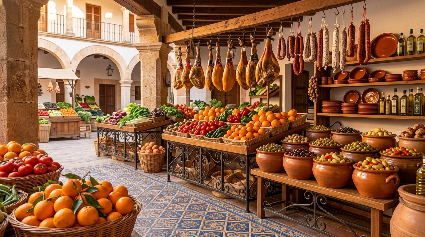 Mercado local mediterráneo